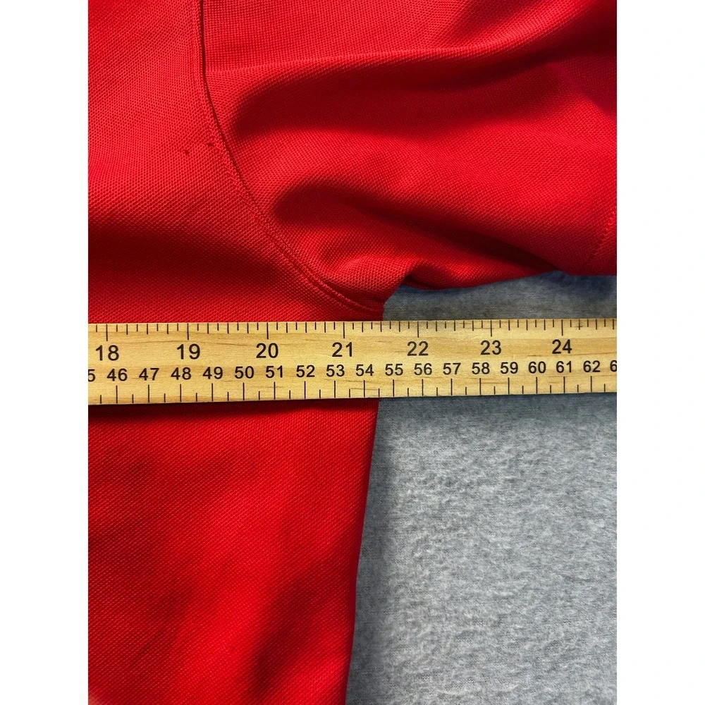 Loudmouth Mens Medium Red Polo Shirt Golf Short Sleeve Pique Solid